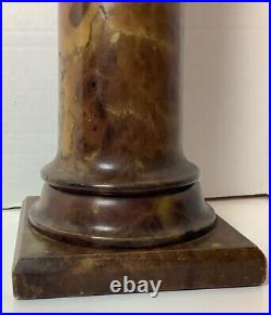Vintage Mid Century Automax 32 Solid Marble Alabaster Lamp. Rare! 20 lbs