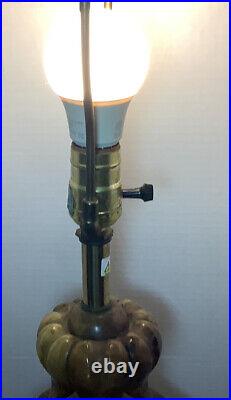 Vintage Mid Century Automax 32 Solid Marble Alabaster Lamp. Rare! 20 lbs