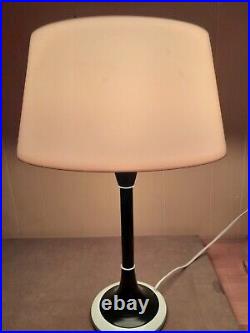 Vintage Mid Century Black and White Acrylic Table Lamp