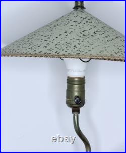 Vintage Mid Century Figural Dachshund Ceramic Lamp Original Shade Wiener Dog MCM