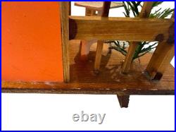 Vintage Mid Century Japanese 1950s Geisha Diorama Table Lamp Working