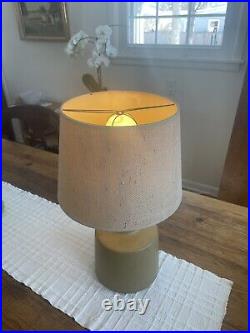 Vintage Mid Century Marshall Studios Martz Ceramic Table Lamp withShade