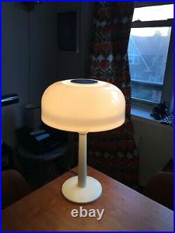 Vintage Mid Century Mod Thurston for Lightolier Saucer Mushroom Shade Table Lamp