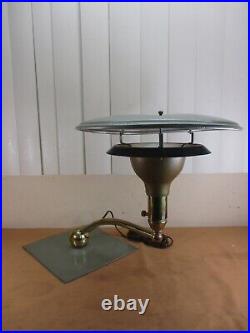 Vintage Mid Century Modern Atomic UFO Flying Saucer Table Lamp 1960's