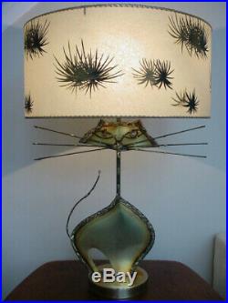 Vintage Mid Century Modern Brutalist Cat Sculpture Lamp Majestic and Cool