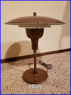 Vintage Mid-Century Modern Flying Saucer UFO Atomic Age Desk or Table Lamp