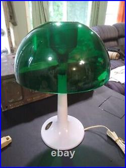 Vintage Mid Century Modern Green Mushroom Lamp Gilbert Softlite