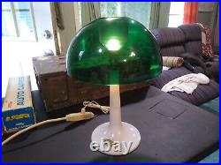 Vintage Mid Century Modern Green Mushroom Lamp Gilbert Softlite