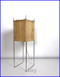 Vintage Mid Century Modern Minimalist Box Kite Table Desk Lamp George Nelson Era