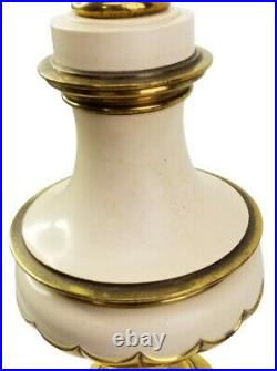 Vintage Mid Century Stiffel Brass Torchiere Table Lamp 39 Tall