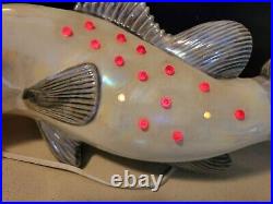 Vintage Mid-Century Style Fish 16 Long Lamp Rare