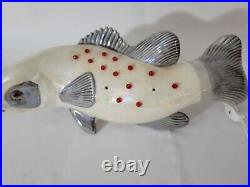 Vintage Mid-Century Style Fish 16 Long Lamp Rare