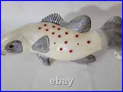 Vintage Mid-Century Style Fish 16 Long Lamp Rare