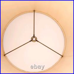 Vintage Mid-Century Turquoise Ceramic Table Lamp with Shade 1950s MCM Cabin Find