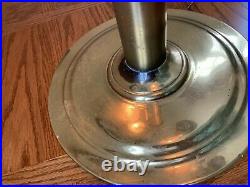 Vintage Midcentury Modern MCM Brass Cascading 5 Tiered Eyeball Orb Table Lamp