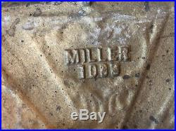 Vintage Miller Slag Lamp #1088 6 Panel Shade, 6 Sided post Rewired For Safety