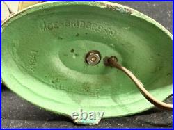 Vintage Moe Bridges / Signed Spanish Revival Type Cast Iron 1930's Table Lamp