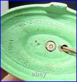 Vintage Moe Bridges / Signed Spanish Revival Type Cast Iron 1930's Table Lamp