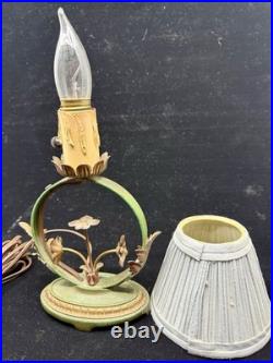 Vintage Moe Bridges / Signed Spanish Revival Type Cast Iron 1930's Table Lamp