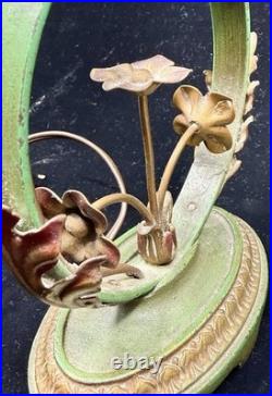 Vintage Moe Bridges / Signed Spanish Revival Type Cast Iron 1930's Table Lamp