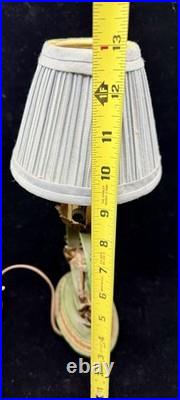 Vintage Moe Bridges / Signed Spanish Revival Type Cast Iron 1930's Table Lamp