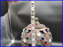 Vintage Moroccan Sphere Gem Table Lamp