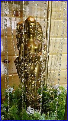 Vintage Nude Goddess Rare In Rock Motion Oil Rain Lamp Creators Inc. Table Light