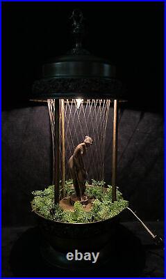 Vintage Oil Rain Lamp Goddess Woman Lady Hanging Or Table Light Works Lamp 12 C