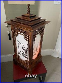 Vintage Oriental Asian Table Lamp Light