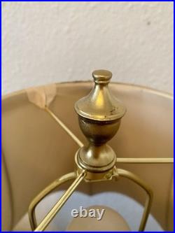 Vintage Ornate Gold Table Lamps Pair 31 Neoclassical Hollywood Regency