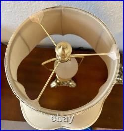 Vintage Ornate Gold Table Lamps Pair 31 Neoclassical Hollywood Regency