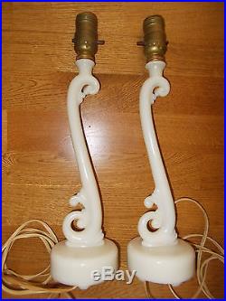 Vintage Pair Aladdin Alacite Boudoir Electric Lamp (Z)