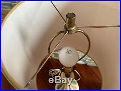 Vintage Pair Mid Century Quartite Creative Genie Bottle Table Lamp Atomic Large