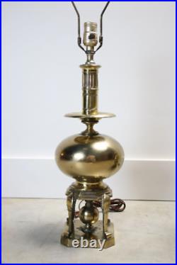 Vintage Pair brass deco style lamps