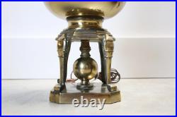 Vintage Pair brass deco style lamps
