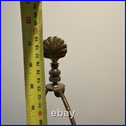 Vintage Palm Tree Table Top Lamp 31 Tall Tropical Tapered Base Brass Tone Vintage Palm Tree Table Top Lamp 31 Tall Tropical Tapered Base Brass Tone