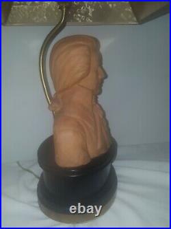 Vintage Paul Hanson Bust Table Lamp Rare Great Composers Music Room