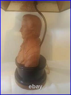 Vintage Paul Hanson Bust Table Lamp Rare Great Composers Music Room