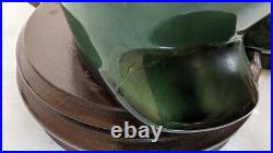 Vintage Penguin MCM Lattice Crackle Glaze Ceramic Lamps Green Working Only Ones