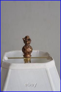 Vintage Pineapple Table Lamp Elegant Retro Decor 1980s Mid Century Style