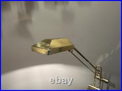 Vintage Post Modern 1970's Pendulum Articulating Brass Drafting Table Desk Lamp Vintage Post Modern 1970's Pendulum Articulating Brass Drafting Table Desk Lamp