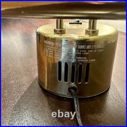 Vintage Post Modern 1970's Pendulum Articulating Brass Drafting Table Desk Lamp