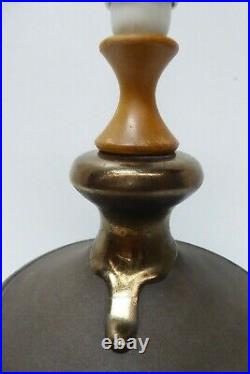 Vintage Pottery Ceramic Timber Lamp Base MID Century Lava Glaze Ellis Style