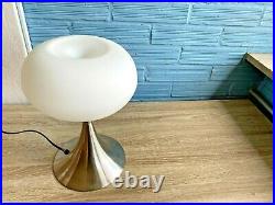 Vintage Prisma Style Table Lamp Mid Century Design Bedside Light Mushroom
