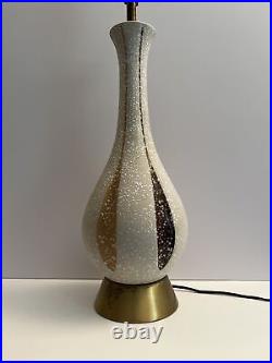 Vintage Quartite Mid-century Modern Ceramic Genie Table Lamp 1960s Atomic Retro