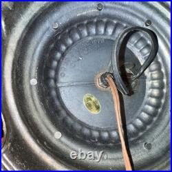 Vintage Quoizel 1978 Hurricane 3-Way Parlor Table Lamp Beige Floral 22 Tall