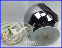 Vintage RAAK 1970s Chrome Eyeball Space Desk Table Lamp Retro Mid-Century Light