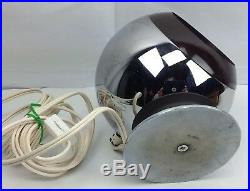 Vintage RAAK 70s Chrome Eyeball Space Desk Table Lamp Retro Mid-Century Light