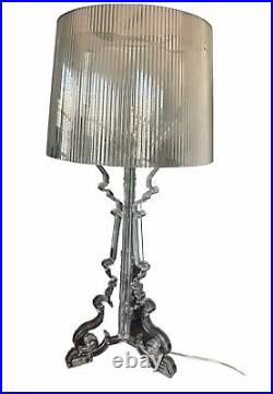 Vintage RARE Bourgie Table Lamp by Ferruccio Laviani for Kartell Clear Working