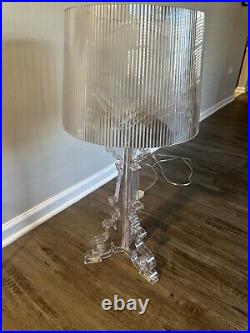 Vintage RARE Bourgie Table Lamp by Ferruccio Laviani for Kartell Clear Working